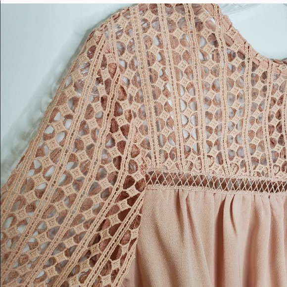 New Revolve Endless Rose Lace Up Back Crochet Top - Picture 3 of 4